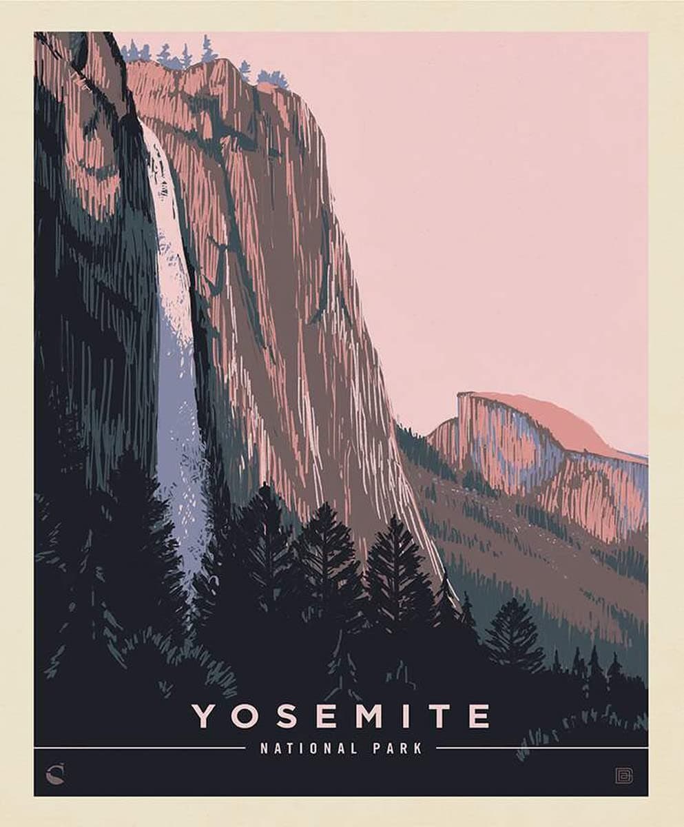 Riley Blake All Newly Designed National Parks Premium Quilting Fabric Panel, Perfect for Quilting, Apparel, Crafting, and Home Decor (Yosemite 36" x 43")