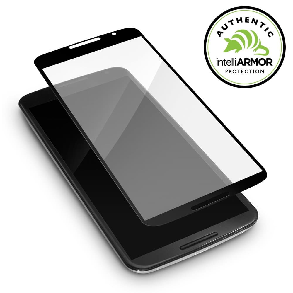 intelliARMOR Nexus 6 intelliGLASS PRO Edge-to-Edge - The Smarter Glass Screen Protector to Guard Against Scratches and Drops. HD Clear, Max Touchscreen Accuracy