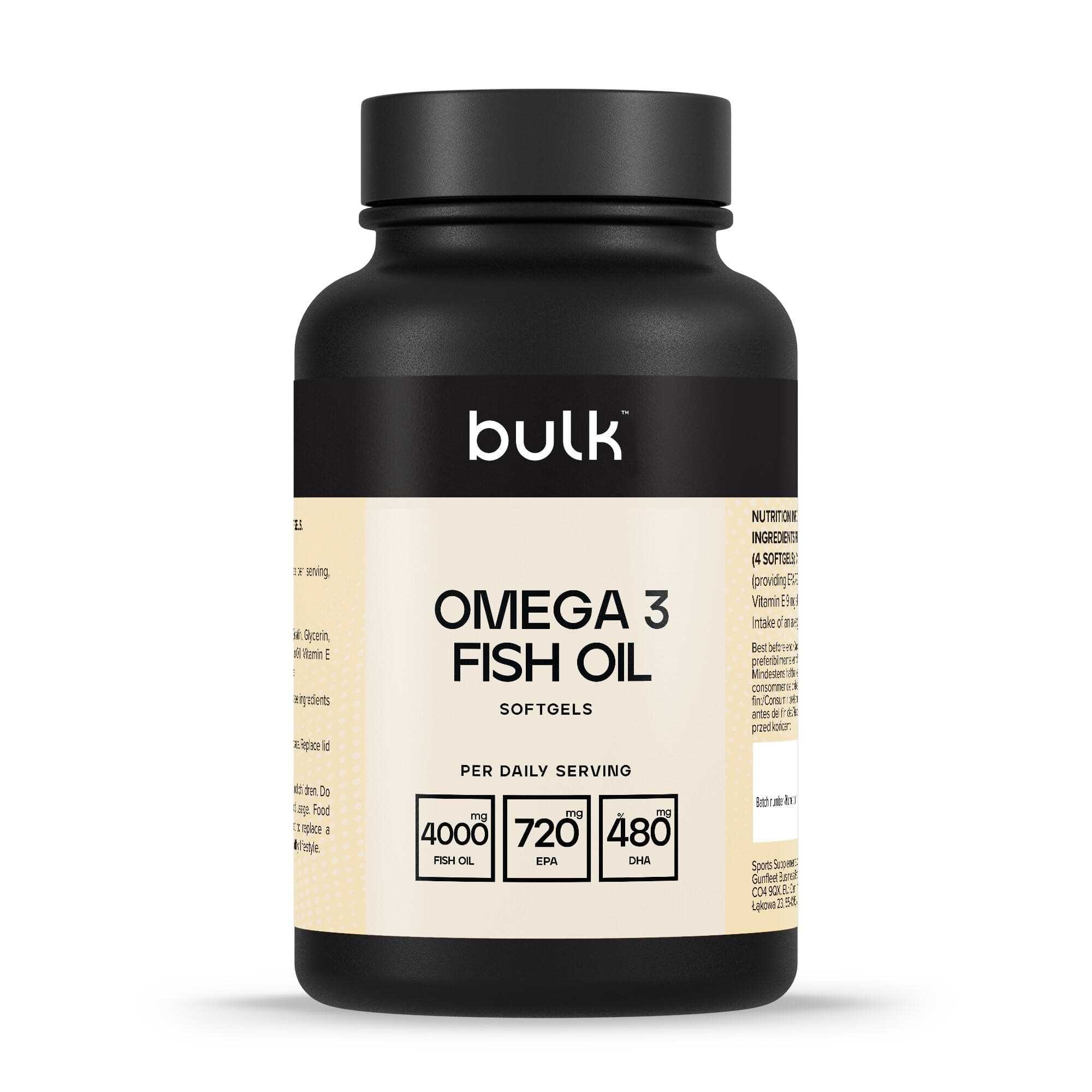 Omega 3 Fish Oil 2000mg | High Strength Softgels | 270 Capsules | 4.5 Month Supply | 720mg EPA & 480mg DHA per Daily Dose | Supports Normal Heart Function | Odourless & Refined