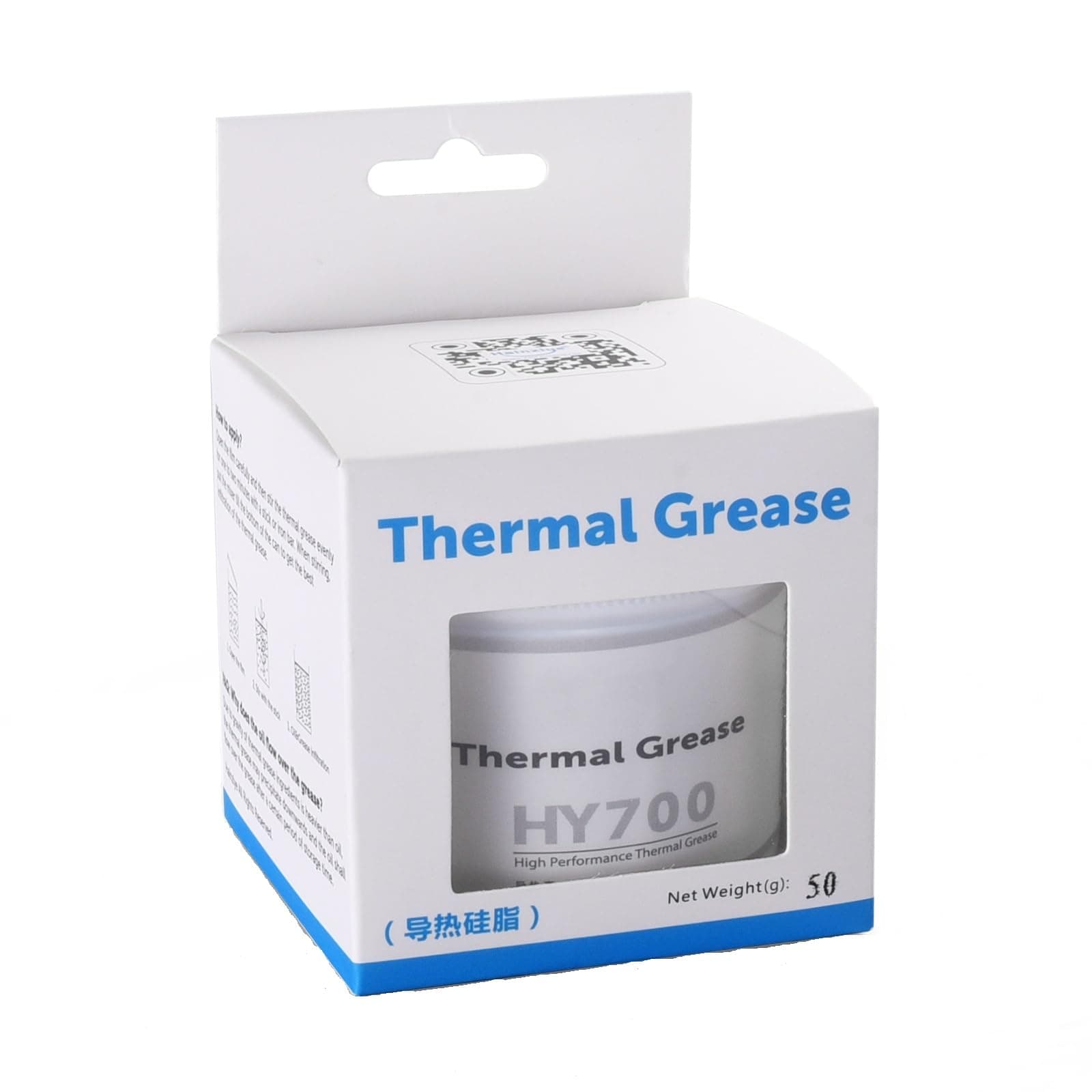 - HY700-50g CPU Thermal Heatsink Grease Paste Compound Thermal Conductivity: >3.14W/m-k Carbon Based High Performance for CPU PC GPU PS5-50 Grams (!!Capacity:50g is The Third of one Bottle!!