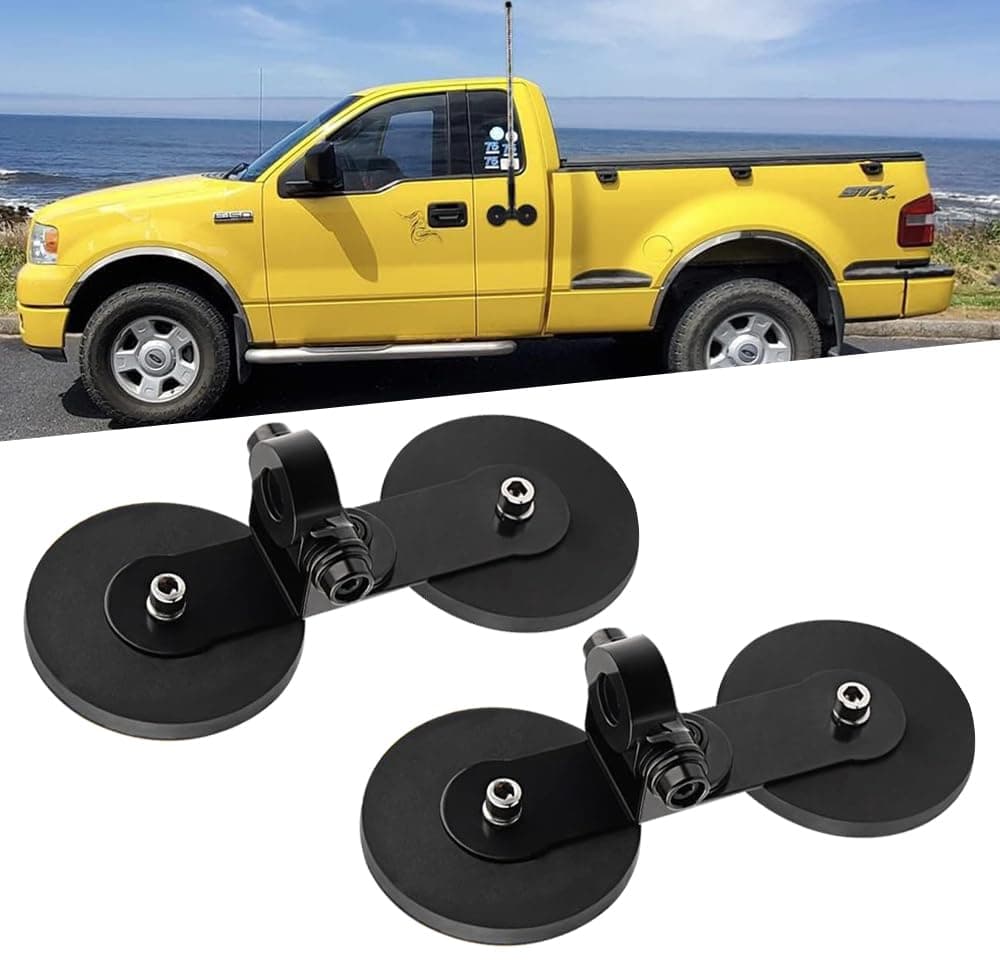 Magnetic Base LED Light Bar Mounting Brackets Windshield Powerful Mount Bracket Sucker Holder Roof Off Road Holder for LED Work LED Pods Light Straight Curved Quad Row LED Light 2PCS