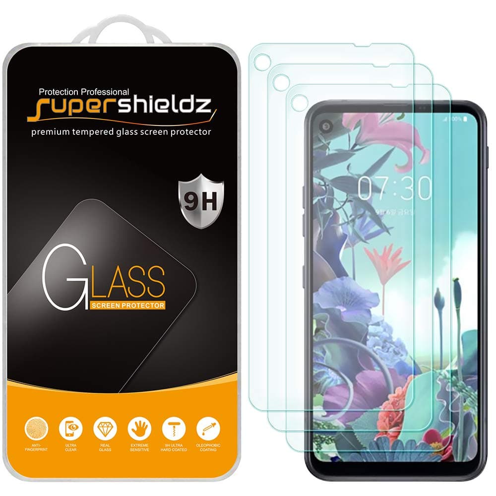 Supershieldz (3 Pack) Designed for LG Q70 Tempered Glass Screen Protector, 0.33mm, Anti Scratch, Bubble Free