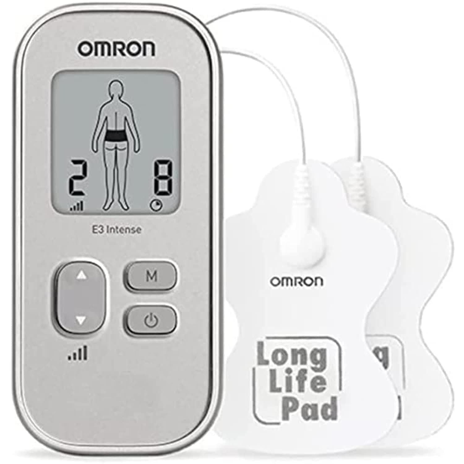 OMRON E3 Intense Portable TENS Machine for Pain Relief. Drug-Free Neuropathy Nerve Pain Relief Device with 6 Pre-Set Programs for Back, Shoulders, Joints & Muscles, Compact & Easy-to-Use