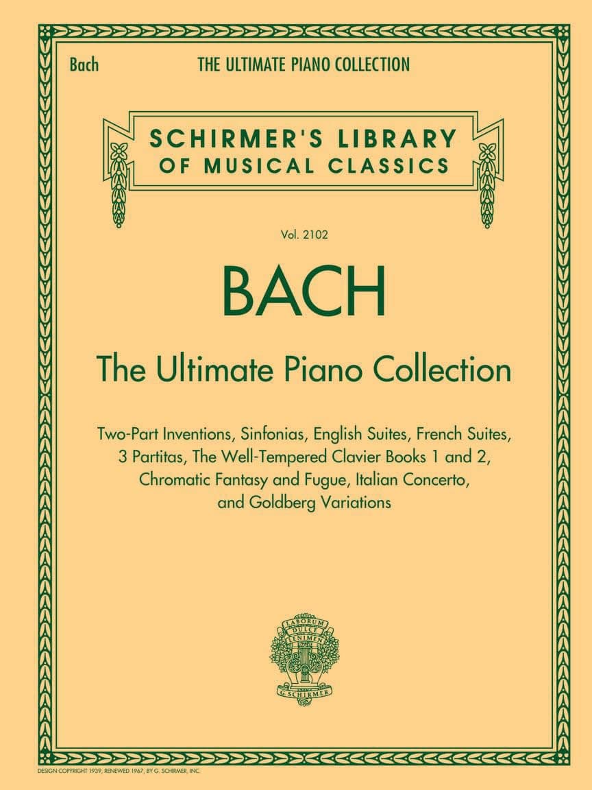 Bach: The Ultimate Piano Collection - Schirmer Library Volume 2102 | Classical Piano Sheet Music Book for Advanced Pianists | Complete Keyboard Works ... Library of Musical Classics, 2102) Plastic Comb – May 1, 2015