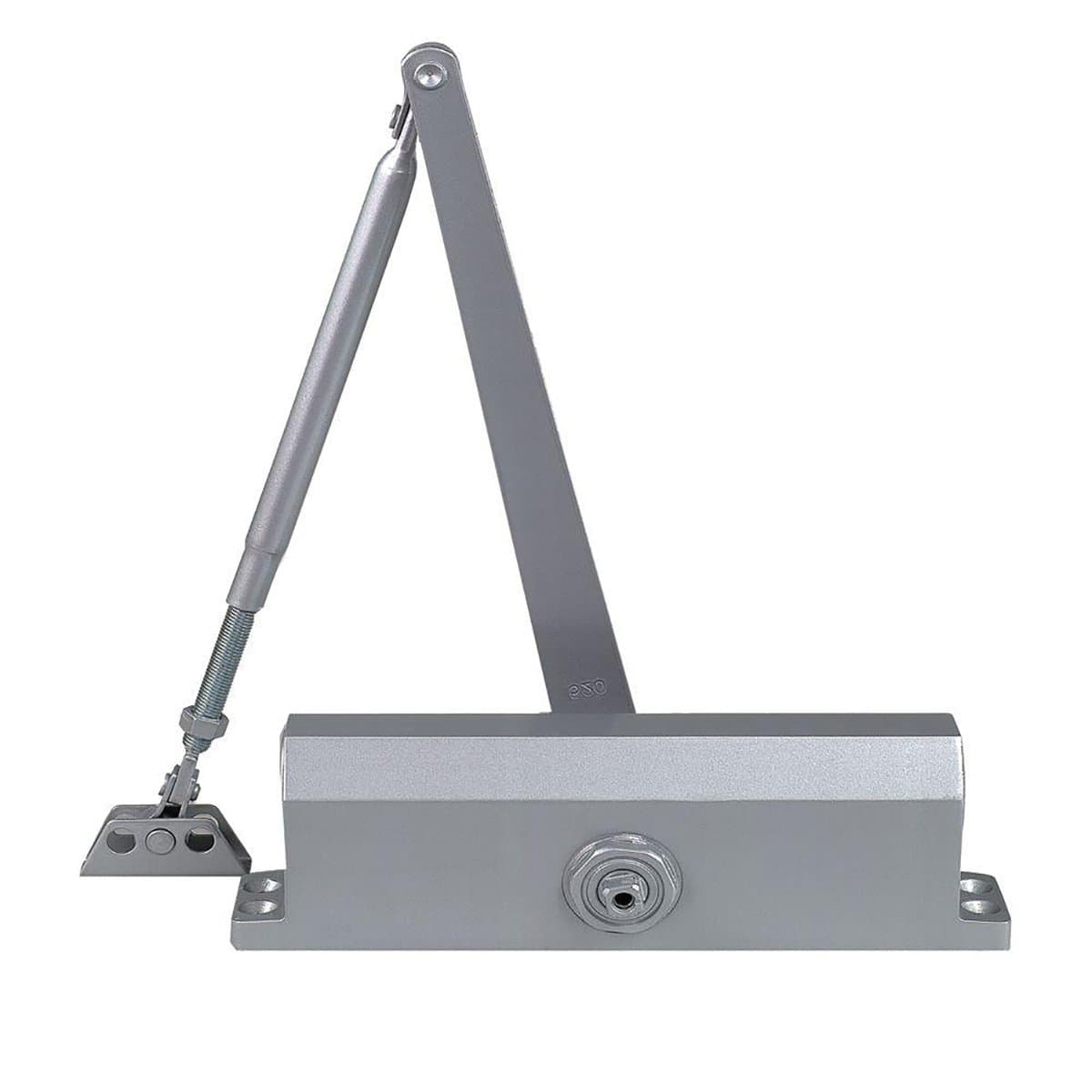 Door Closer, Commercial Hydraulic Closer, Self-Closing, Spring Size 3, Surface Mount, Sprayed Aluminum, Series 3000