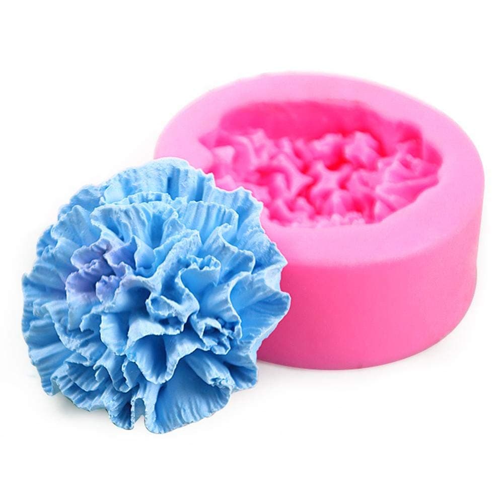 Closely.T Silicone Mould, Carnations Silicone Flower Shape Cake Molds Fondant Shape Decorating for DIY Cake Chocolate