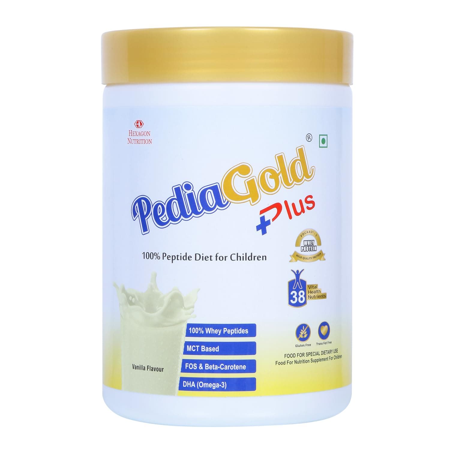 PLUS- 100% Peptide Diet for Children - Vanilla Flavour - 400g