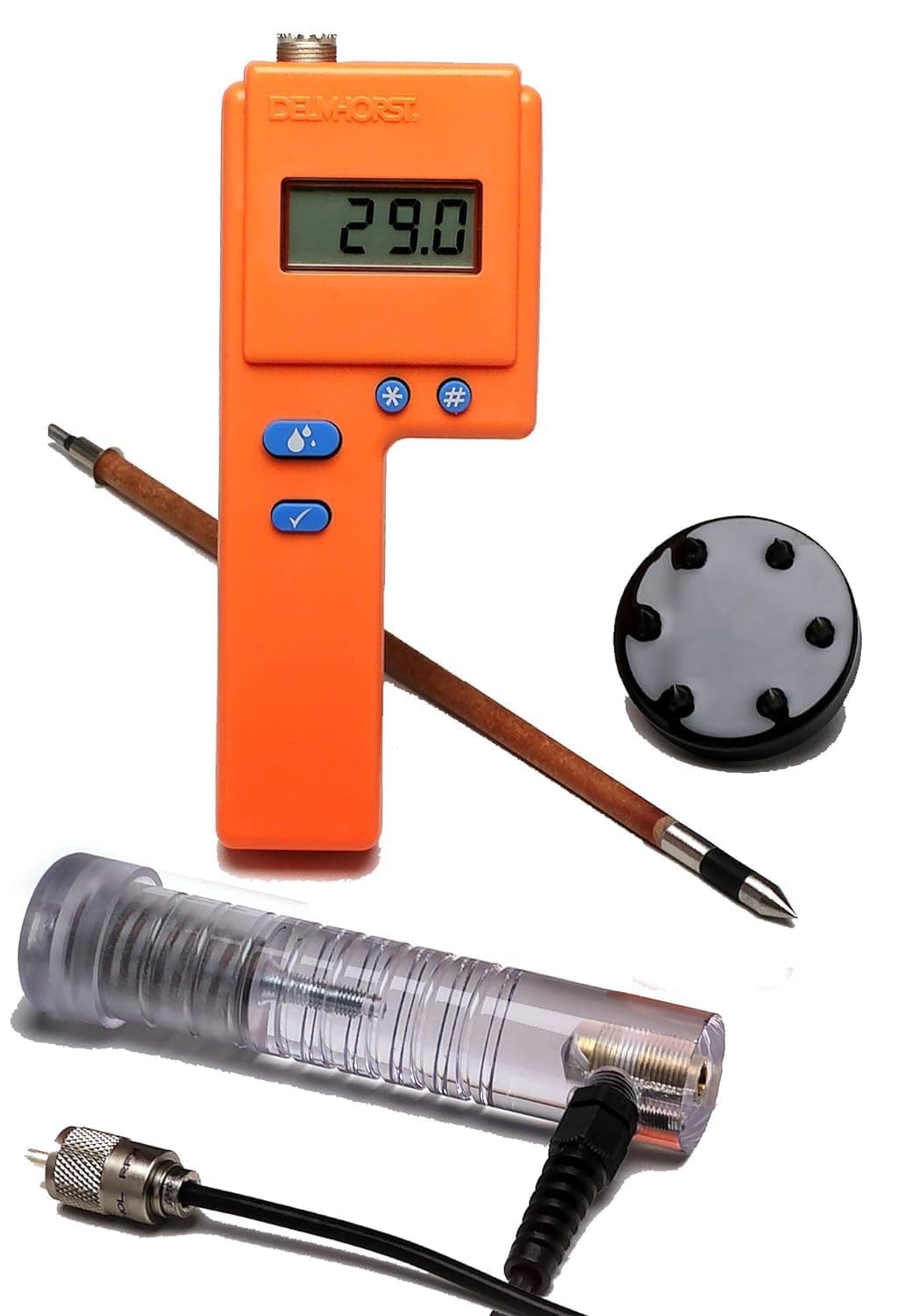 Delmhorst F-2000/PKG F-2000 Hay Moisture Meter Deluxe Package with 24CAS-0065, H-4, 830-2 and 831