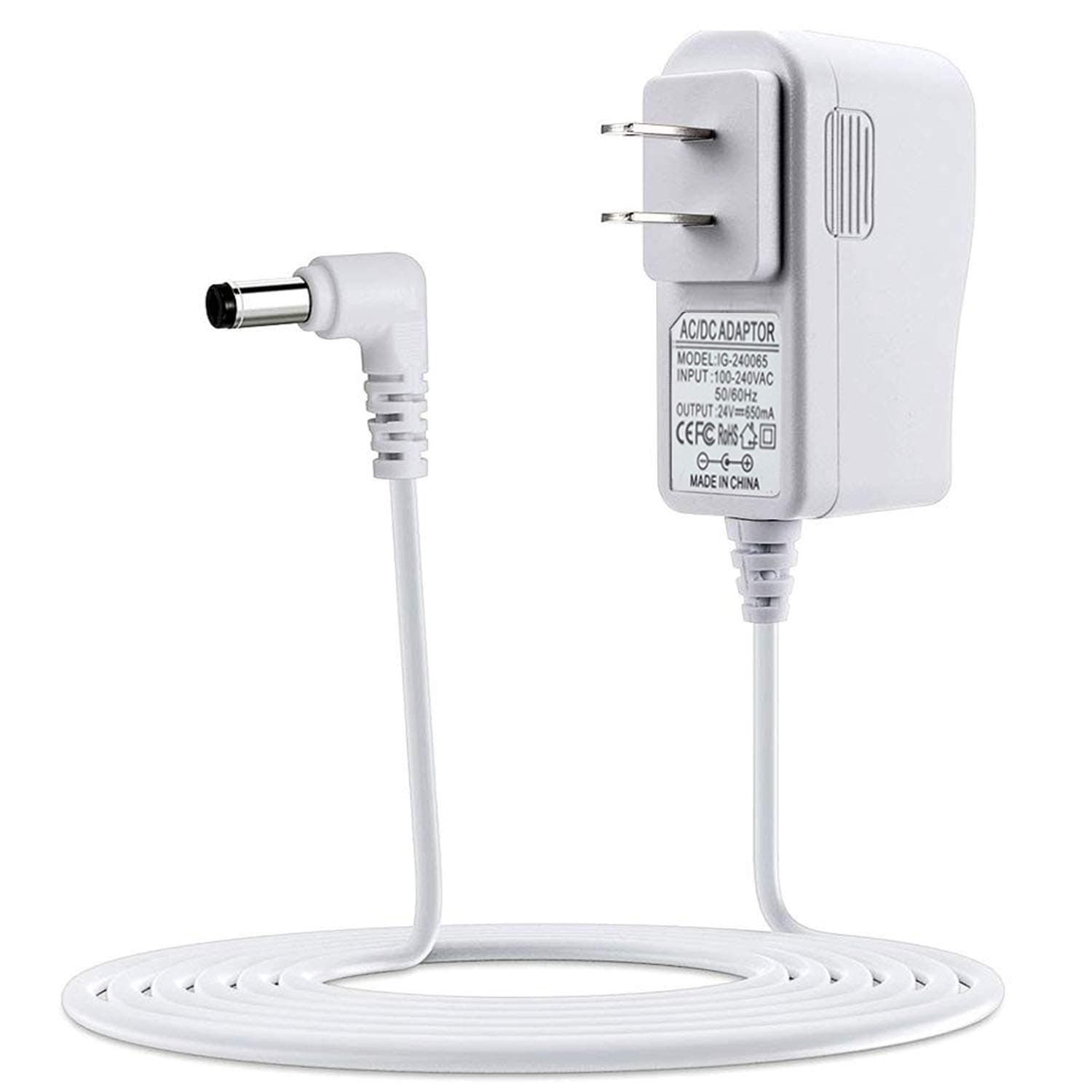 24V Diffuser Power Cord Compatible for TaoTronics,InnoGear,URPOWER,Pure Daily Care Aromatherapy Diffusers 150ml 200ml 300ml 400ml 500ml Essential Oil Humidifiers Replacement Adapter