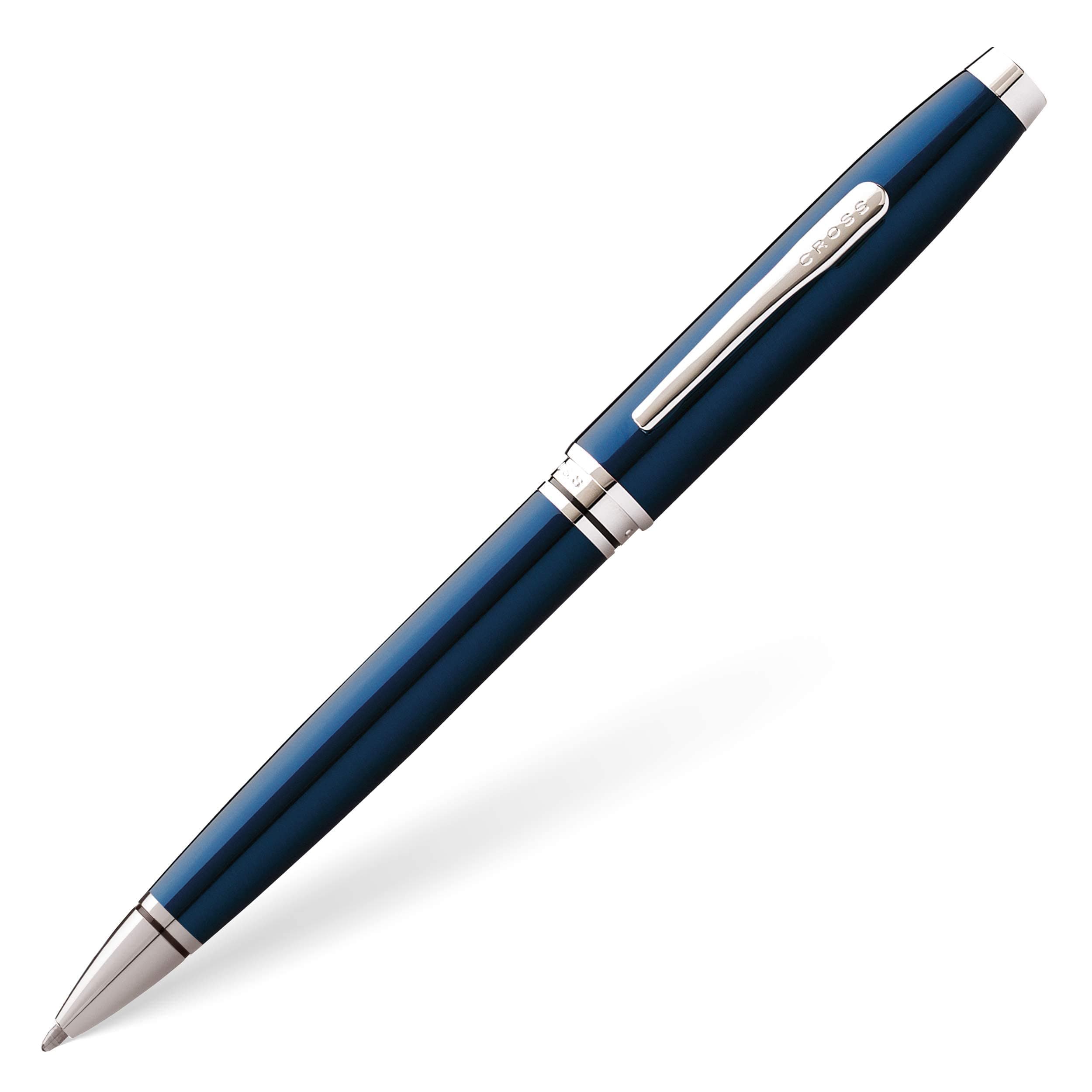 Cross Coventry Blue Lacquer Ballpoint Pen - Refillable Pen for Smooth Writing - Professional, Elegant Accessory - Black Ink - Long-Lasting Use - Desk Essential
