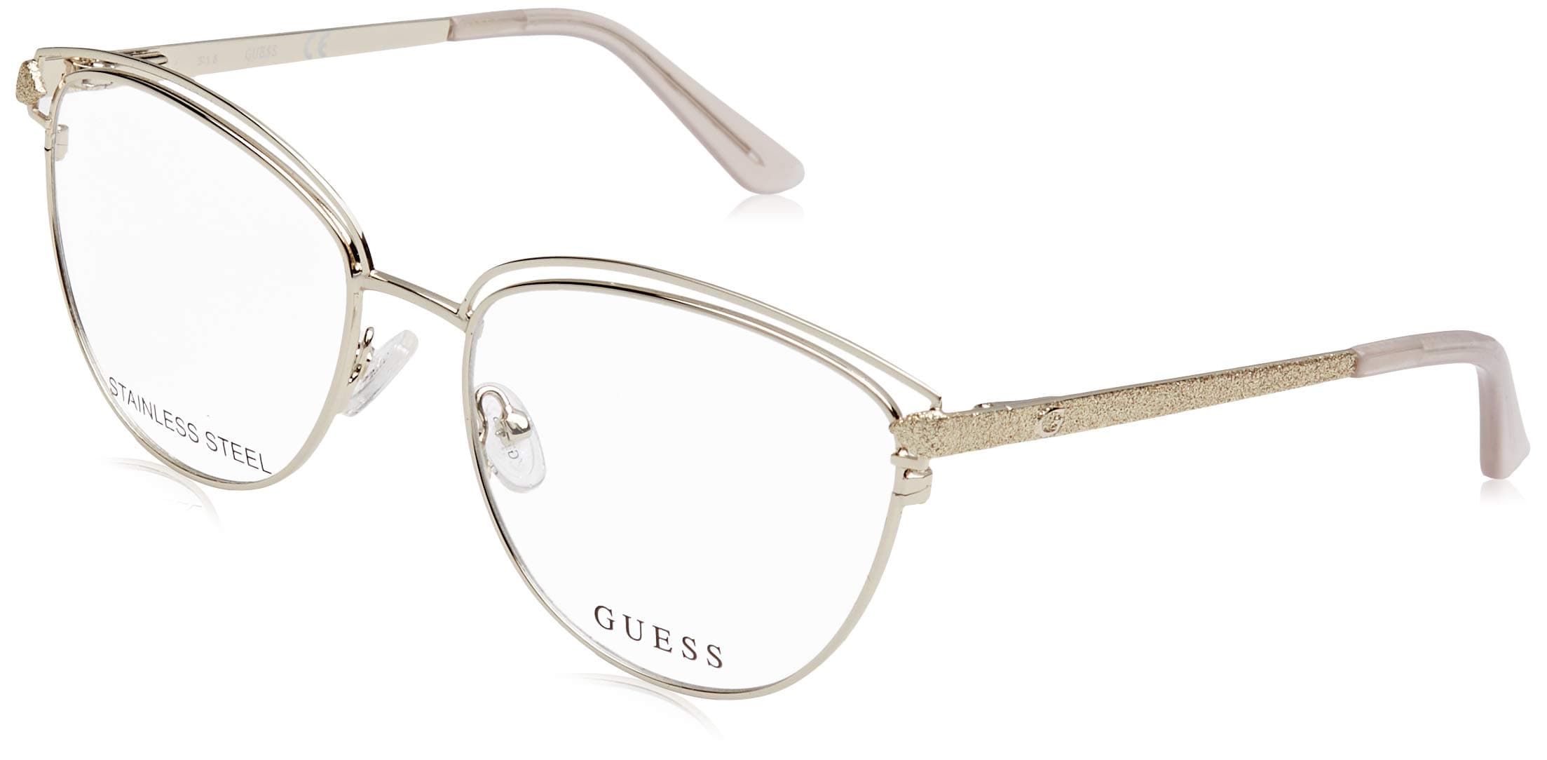 GUESSGU2685 Eyeglass Frames - Gold Frame, Gold Lenses, 53 mm Lens Diameter GU268553032