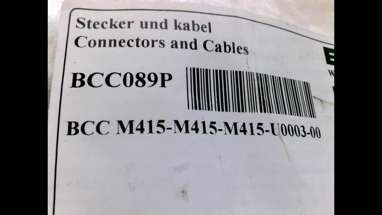 Balluff Bcc089p, T-Splitter Connector Bcc M415-M415-M415-U0003-0000 Bcc089p