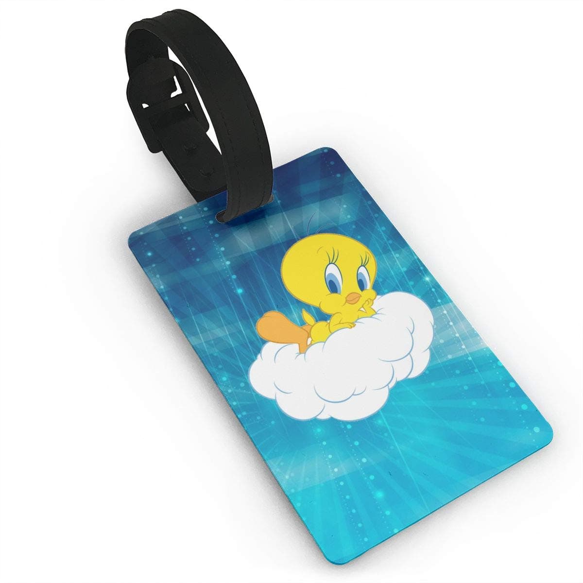 Tweety Bird PVC Travel Luggage Tag With Strap For Baggage Bag/Suitcases, Identifiers Business ID Sturdy Tags, Suitcase Tags Apply