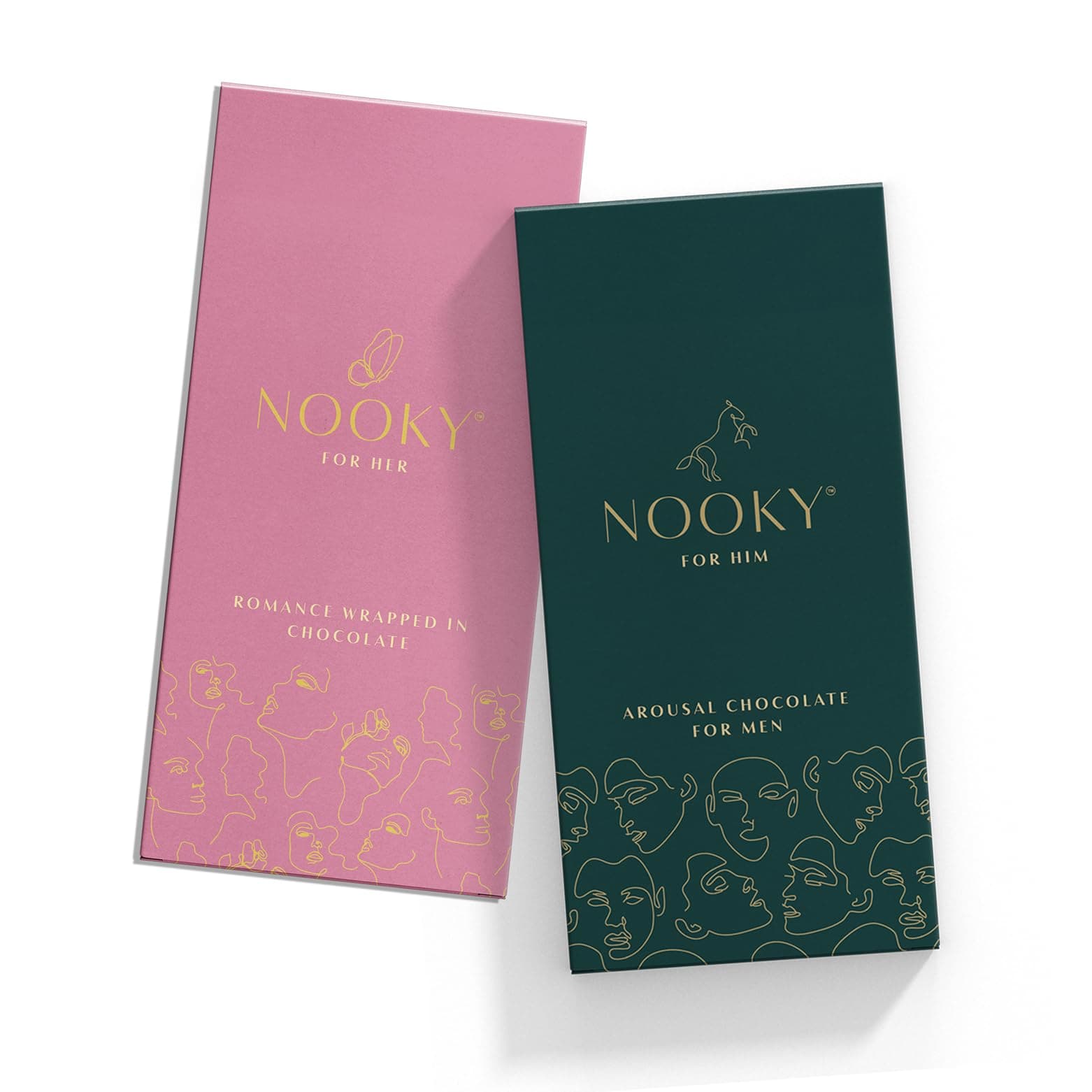 InstaEats Nooky for him and her Fitoor combo|Set of 2 Premium Dark Chocolates for uplifting mood 2 in 1|Best Gift Set for Men & Women|Ideal for Men & Women,Vegan & Gluten-free Delight,116 gram