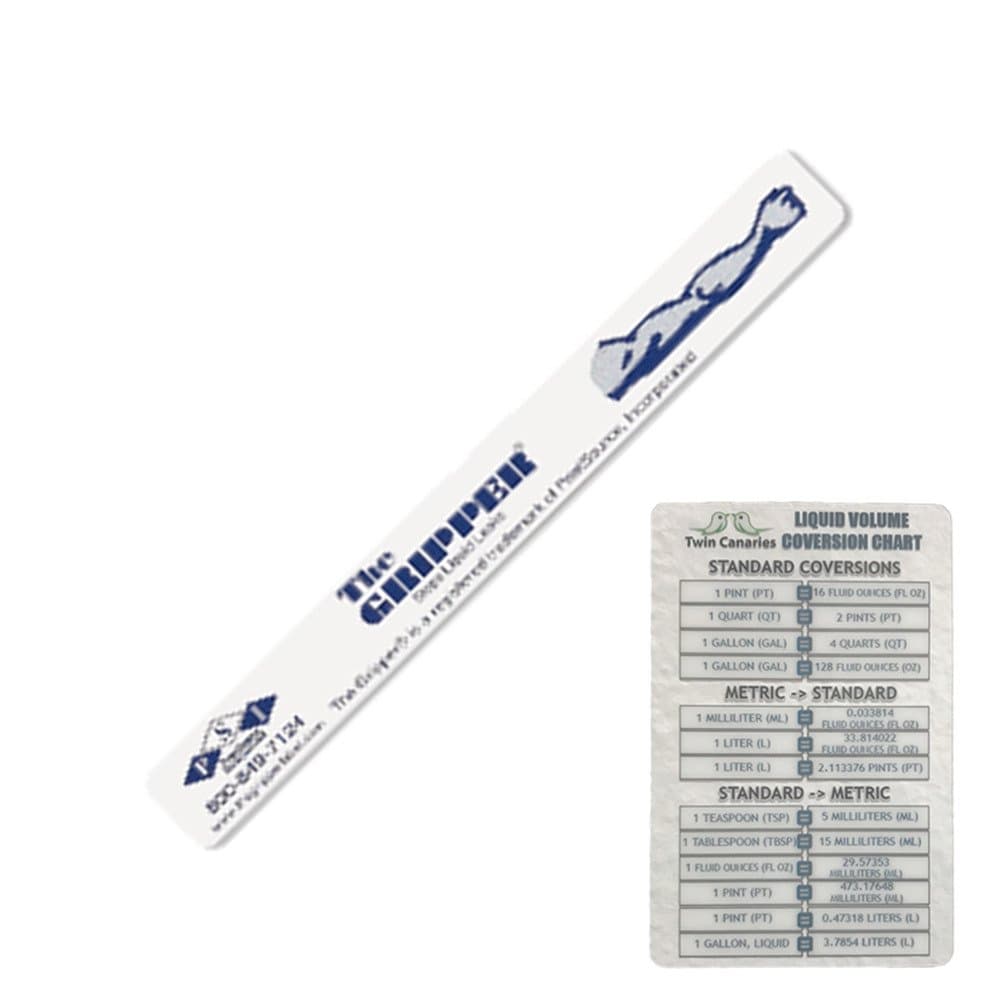 The Gripper Seal - Stops Liquid Leaks, 1 1/4" x 6", 250 Labels + Twin Canaries Chart