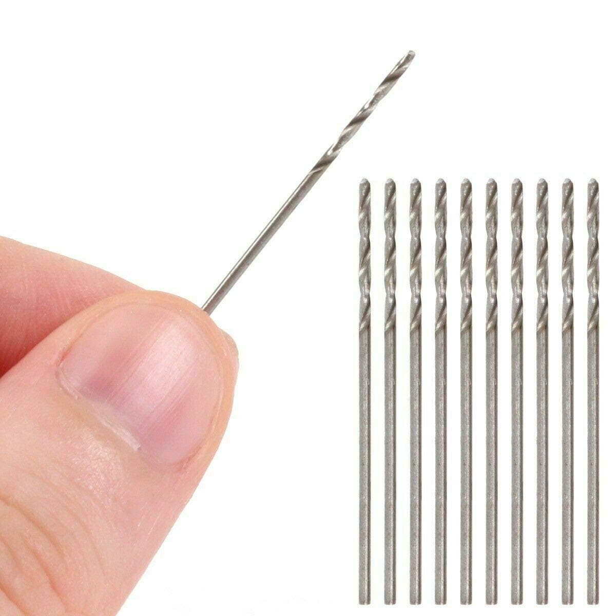 Alitaver 20 Pcs 1.0 mm HSS Micro Twist Drill Bit, Mini High Speed Steel Drill for Wood, Plastic, Soft Metal
