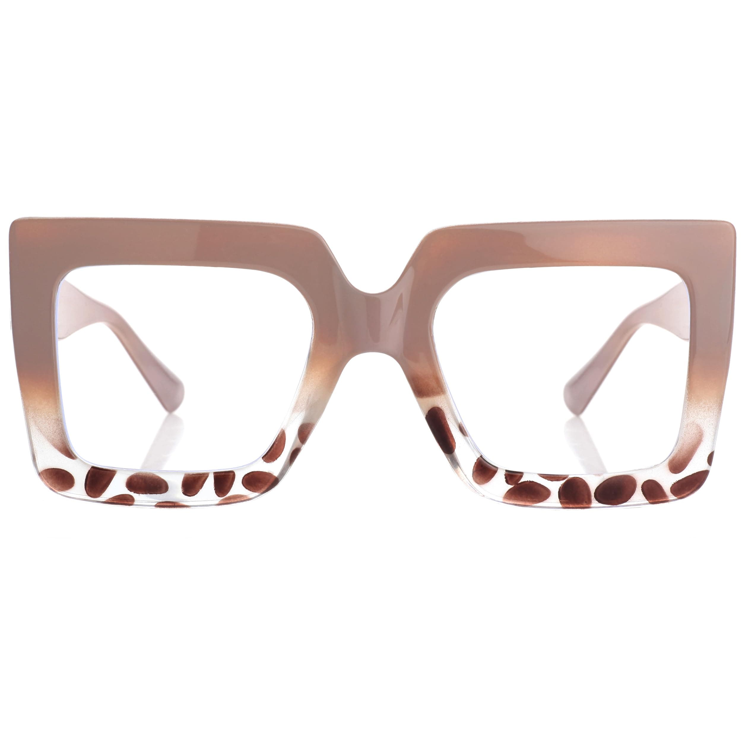 Kursan Oversized Square Black Glasses for Women Men Big Frame Blue Light Blocking Glasses Fashion Eyeglasses