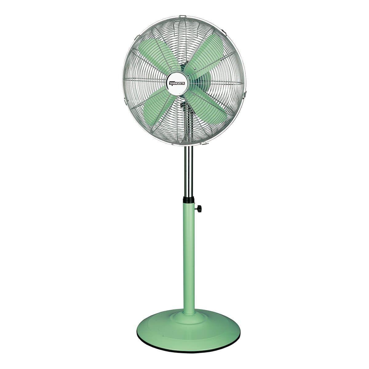 Termozeta TZLN02G Standventilator London im Vintage-Stil (Lüfter 40 cm; 50W,41.9 W, AC), Grün, 440x1200x410 mm