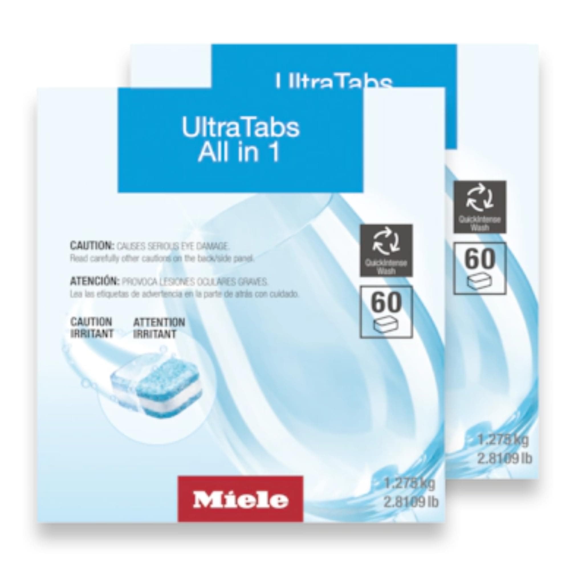 UltraTabs All-in-One Dishwasher Detergent Tabs, Compatible with All Dishwashers, 60 Tabs, 2 Pack
