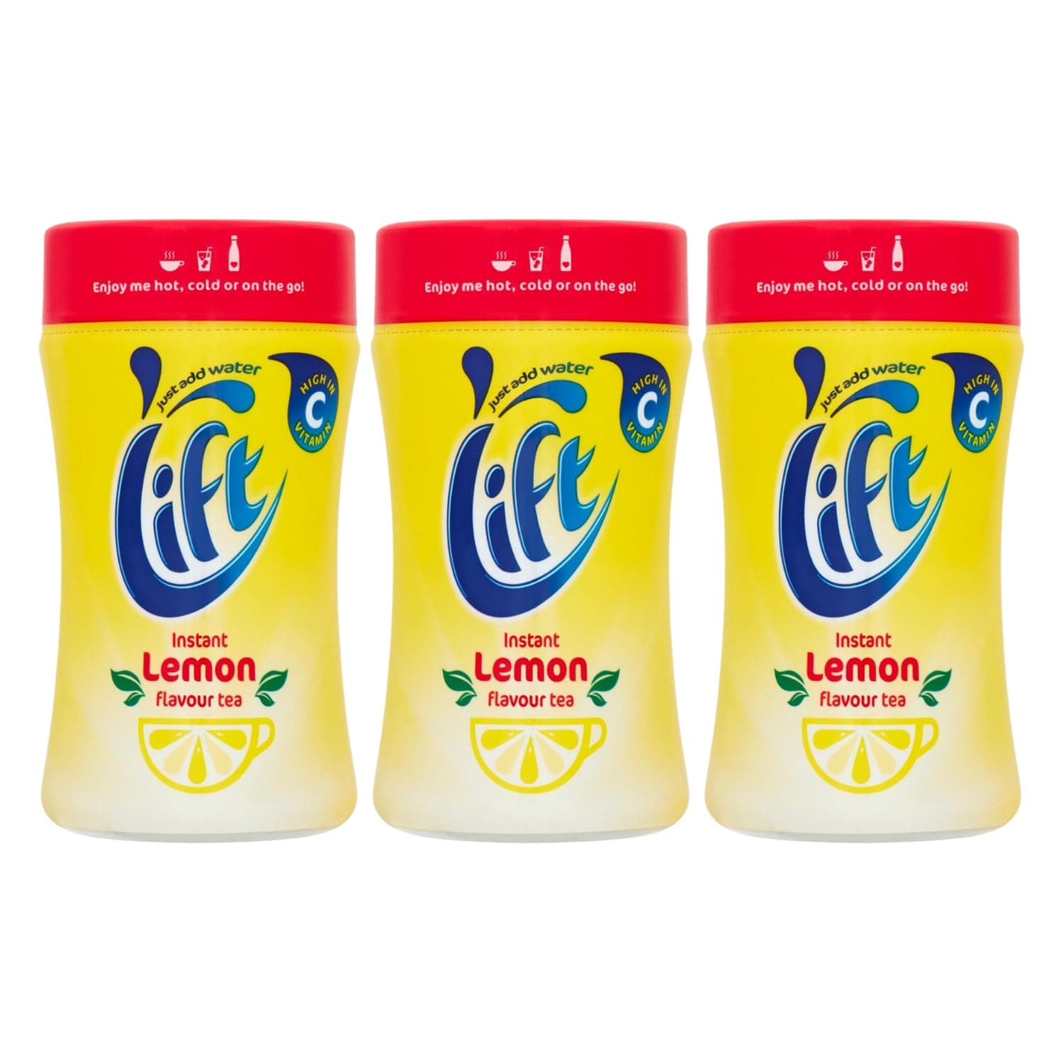 Instant Lemon Flavour Tea: Energise Your Day, 150g x3