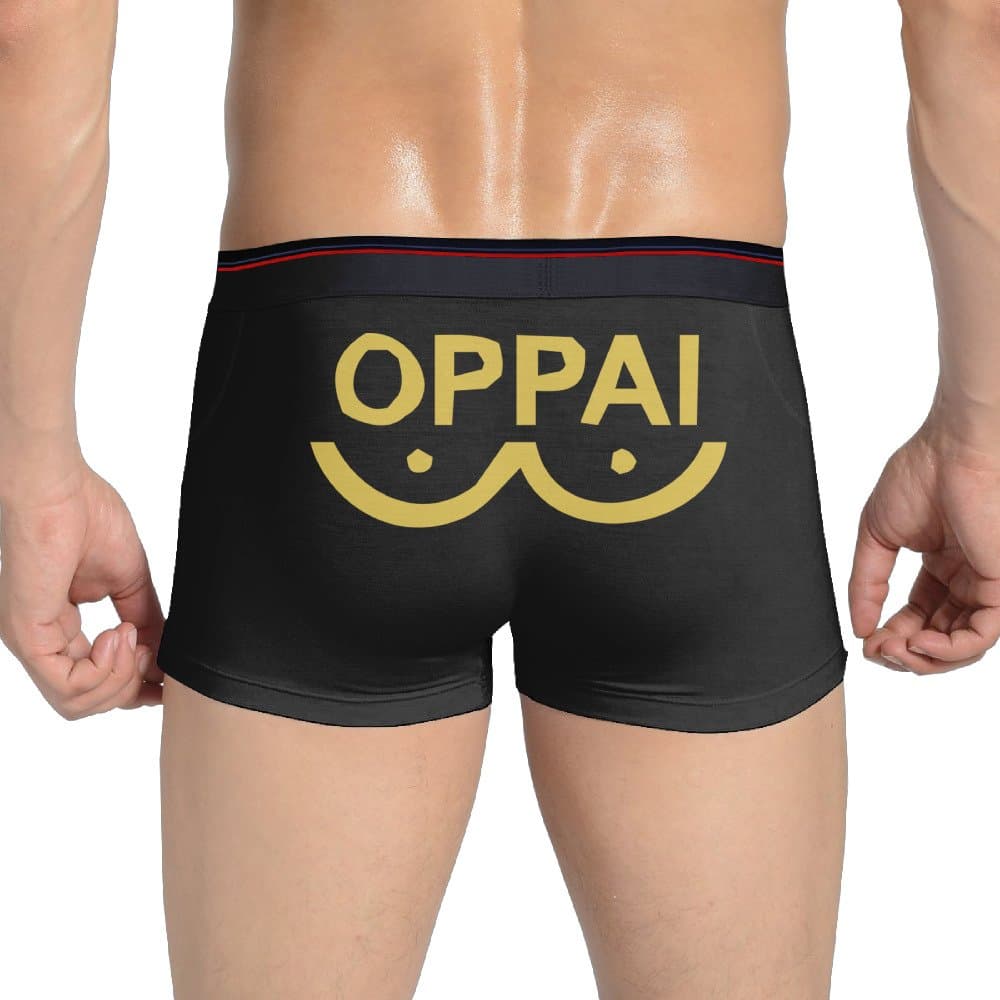 OPPAI One Punch Man Saitama Men Boxer Briefs Screen-Print Thong Underpants