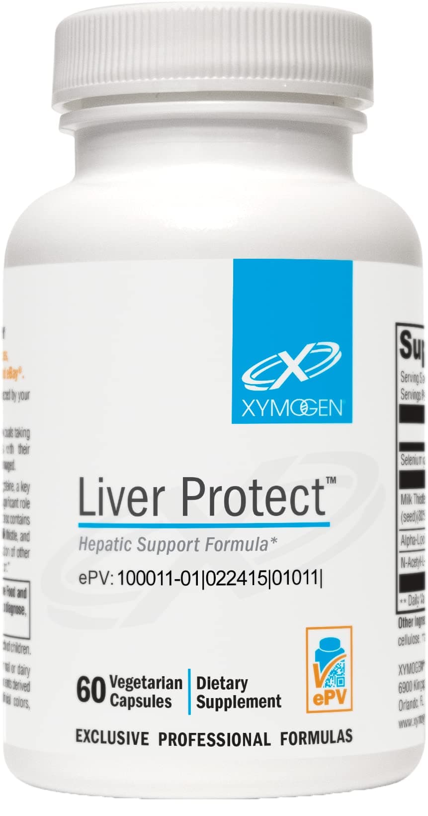 XymogenLiver Protect - Supports Liver Health + Glutathione Production - Milk Thistle Extract, ALA Alpha-Lipoic Acid, N-Acetyl-L-Cysteine, Selenium L-Selenomethionine (60 Capsules)