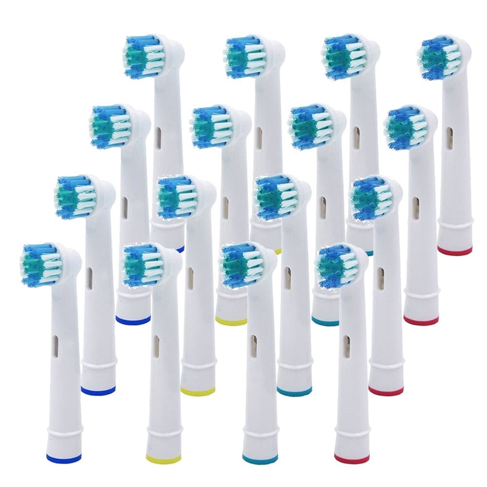 Soft Bristles Replacement Brush Heads Compatible with Oral B Electric Toothbrush SB-17 (16 pcs)