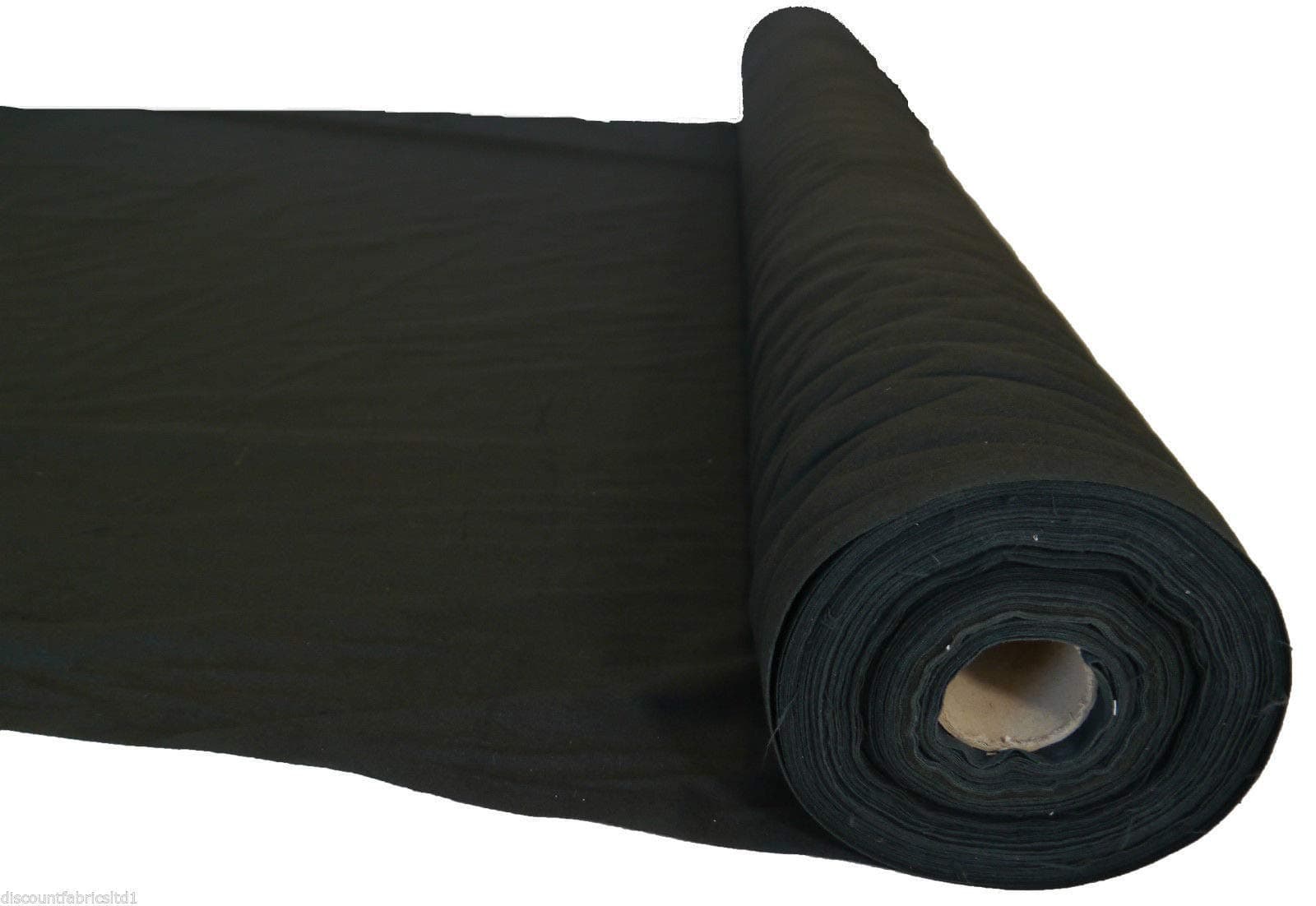 100% 59" Cotton Calico Fabric Black White Natural Medium Weight 145gsm by Metre