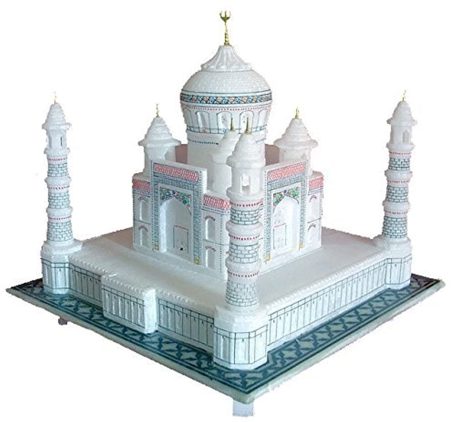 StonKraft - Taj Mahal Tajmahal Marble Replica Model India Agra Souvenir Collection (6" x 6" Inches)