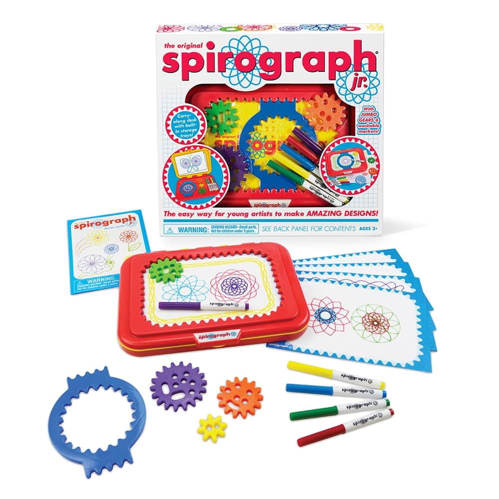 Spirograph Junior Set | Create Amazing Endless Designs | Includes Jumbo Sized Pieces | Creative Arts & Crafts Activity | for Ages 3+