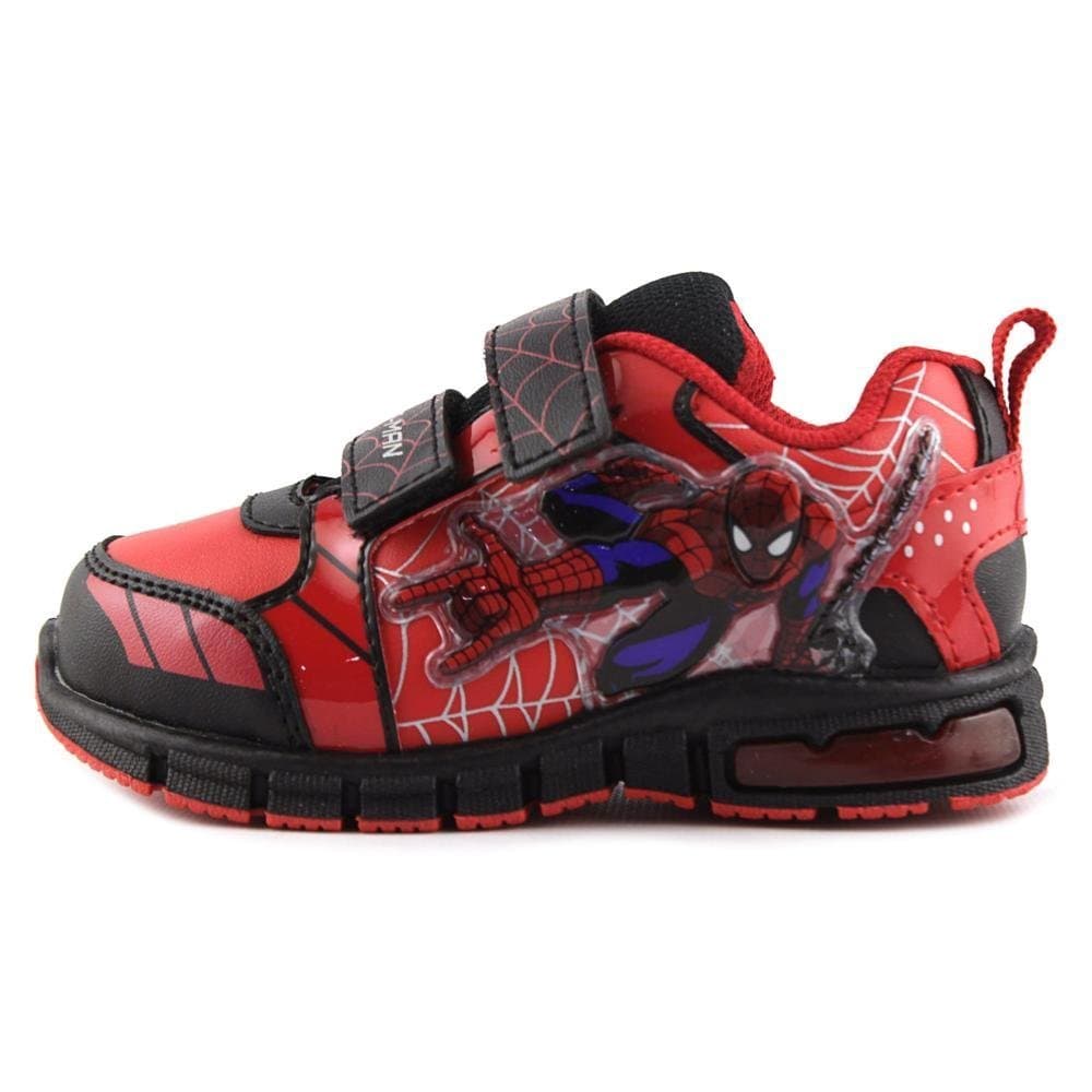Marvel Ultimate Spiderman Toddler/Little Kid Lighted Dual Strap Shoes