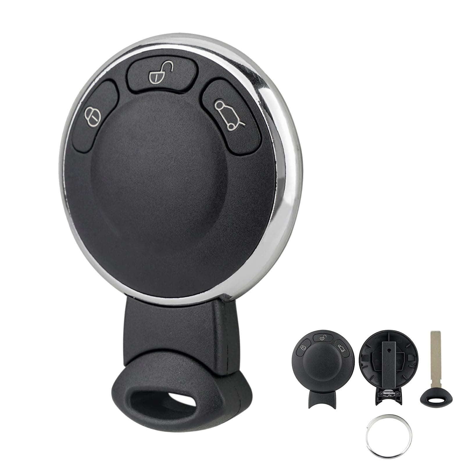 3 Buttons mini cooper Key Case Clubman Cooper Countryman Mini One Key with Uncut Blade