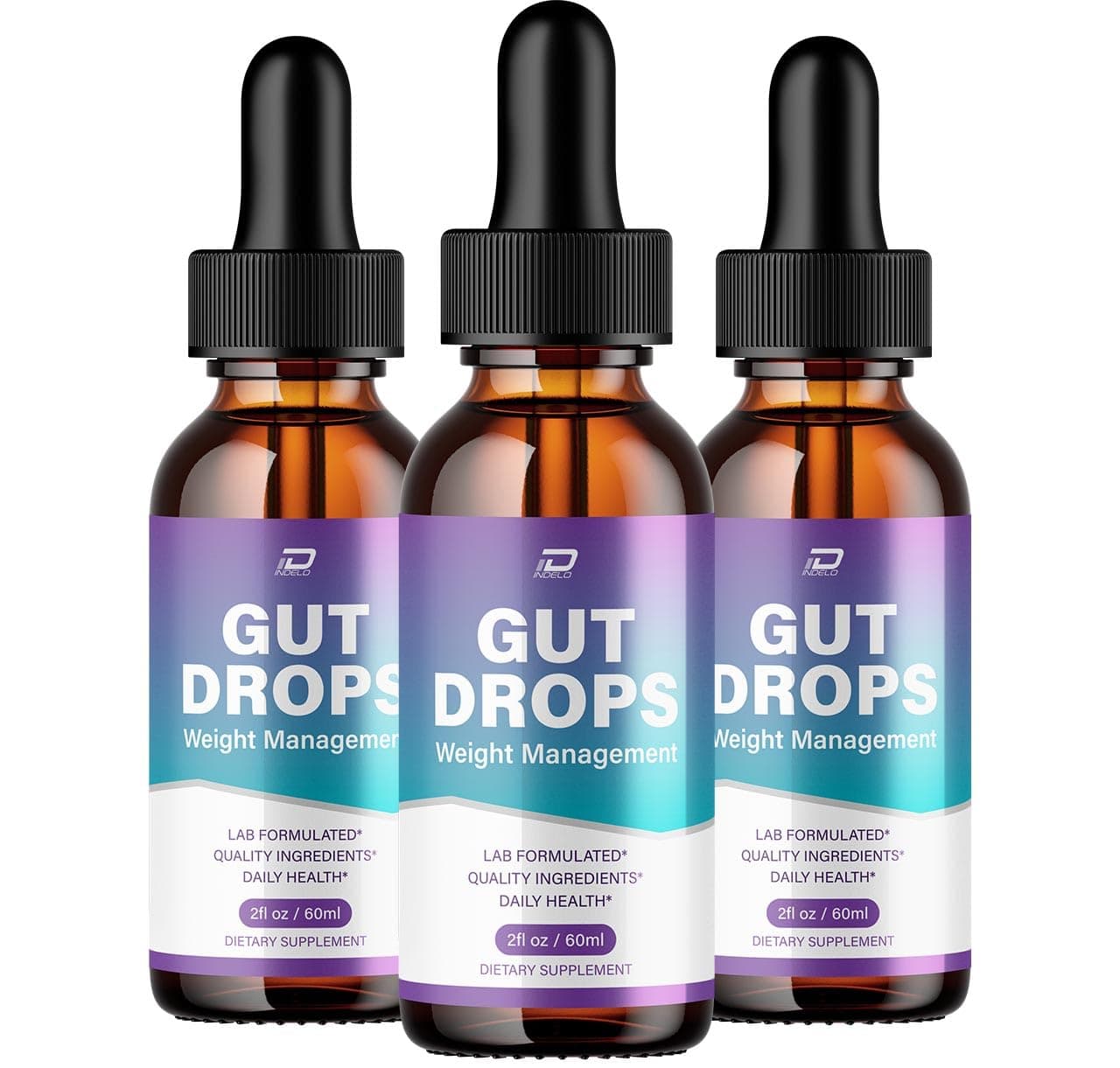 Gut Drops Healthy Formula – GutDrops All Natural Healthy Levels - Extra Strength Liquid, Reviews (3 Pack – 3 Month Supply)