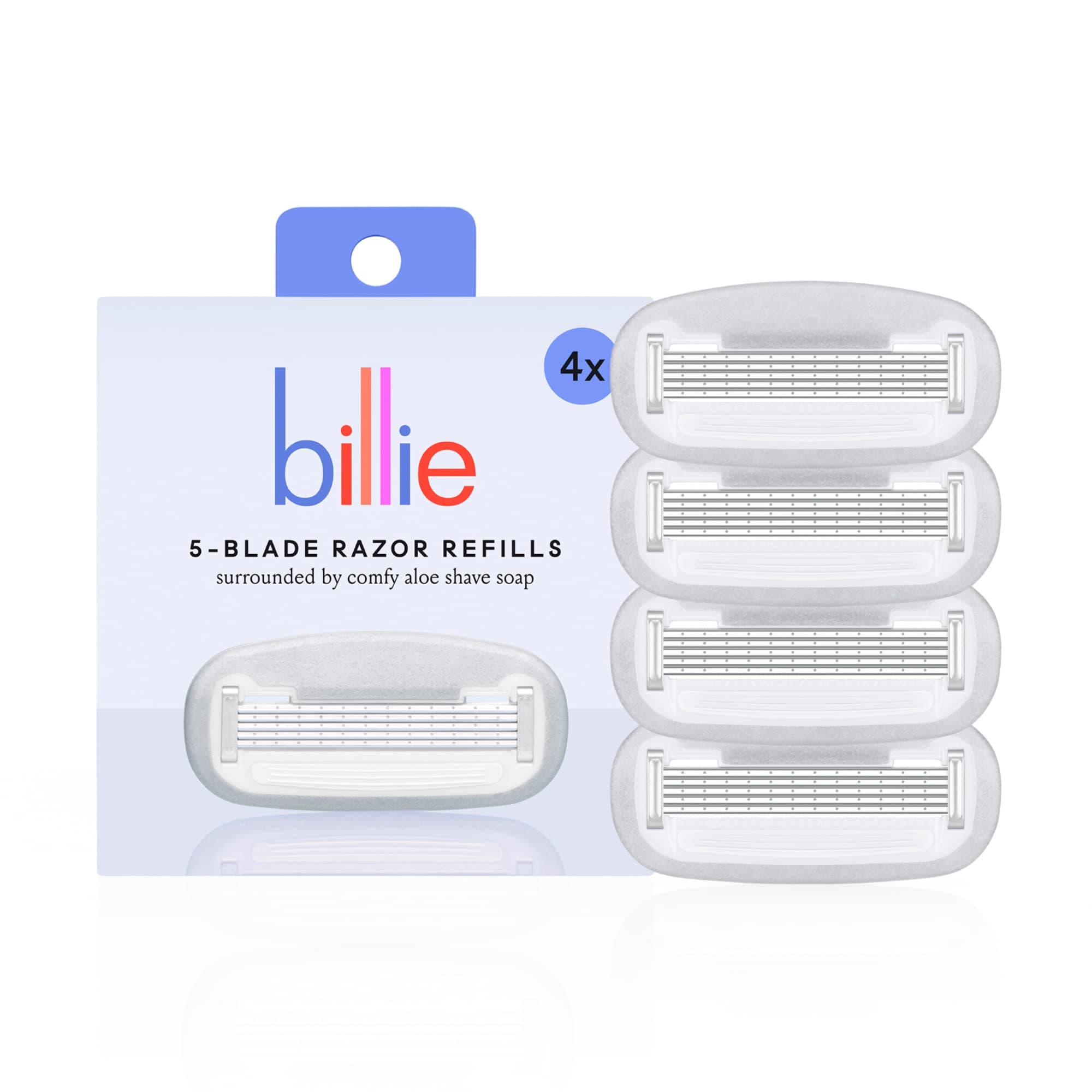 Billie Women's Razor Refill Blades 5-Blade Cartridges - 4 count
