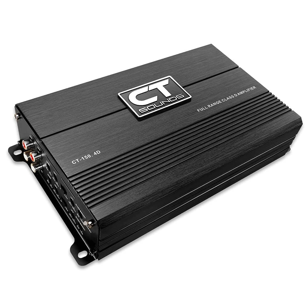 CT-150.4D Full-Range Class D 4 Channel Car Audio Amplifier, 1000 Watts RMS