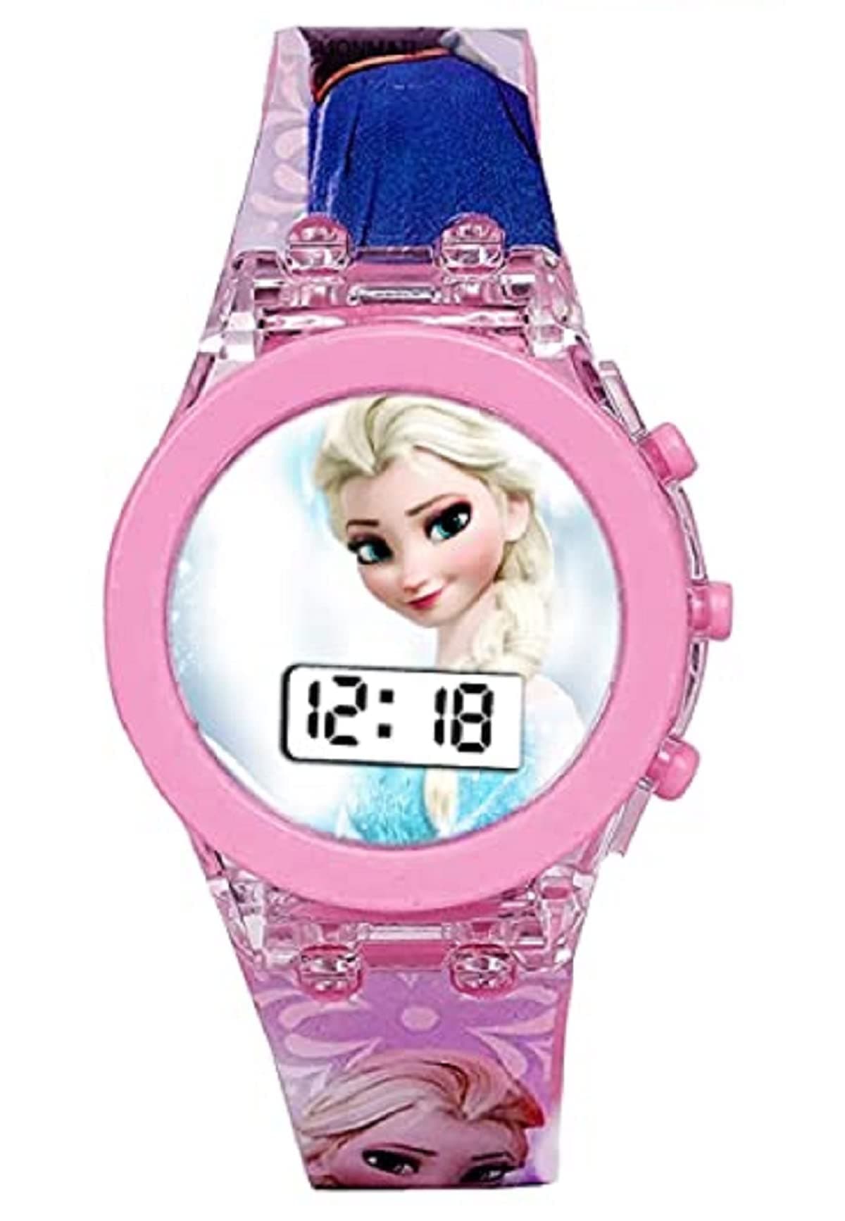 STYLEFLIXKids Digital Edition Frozen Digital Watch for Kids with Disco LED Lights Best Birthday Gift Return for Girls