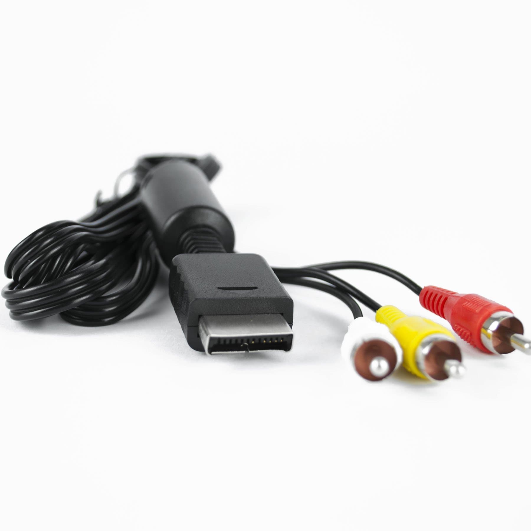 Komodo® AV Audio Video Cable for Sony Playstation 1 2 3 / PS1 PS2 PS3 / AV to RCA Cable Lead / 1.5m (Black)