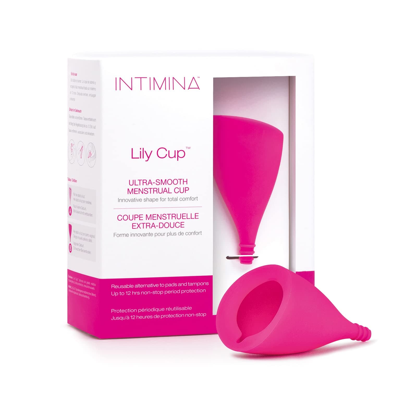 – Intimina Lily Cup Size B - Thin Menstrual Cup, Period Cup with up to 8 Hours Use