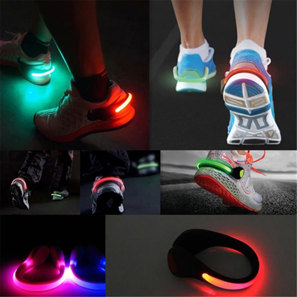 LED Luminous Shoe Clip Light Night Safety Warning LED Bright Flash Light for Shoes Protector