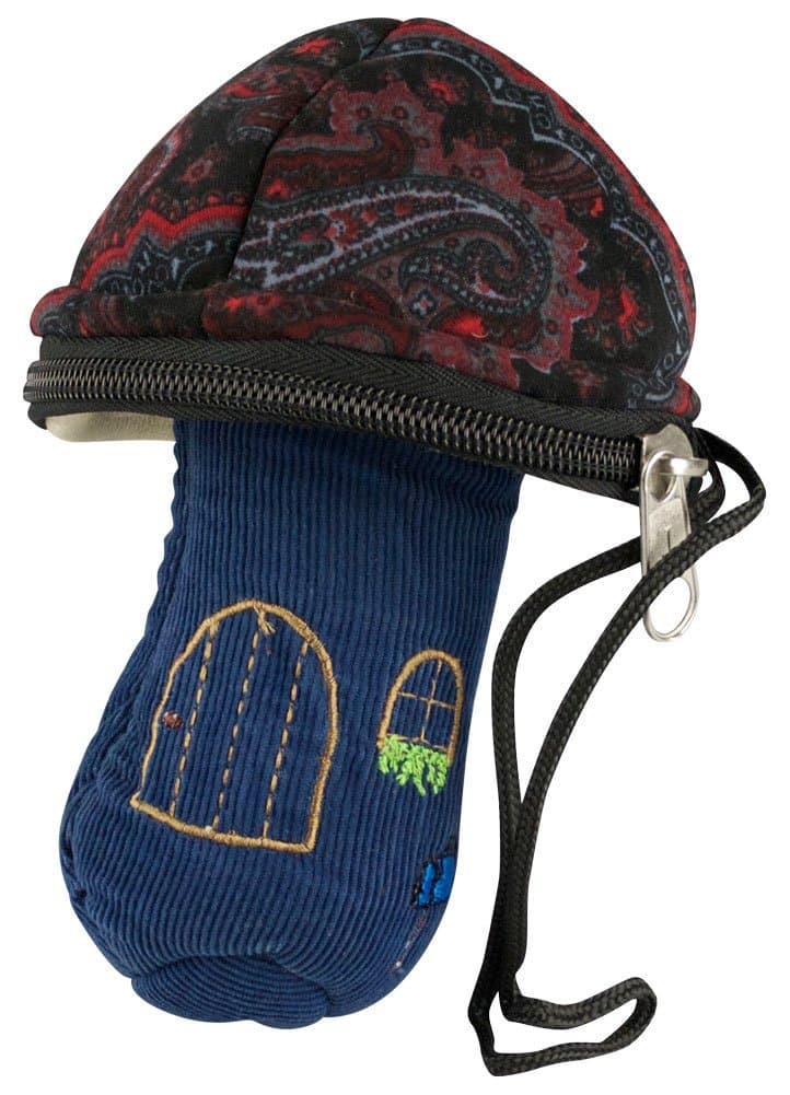 4.5"x7" Corduroy Mushroom Padded Pouch