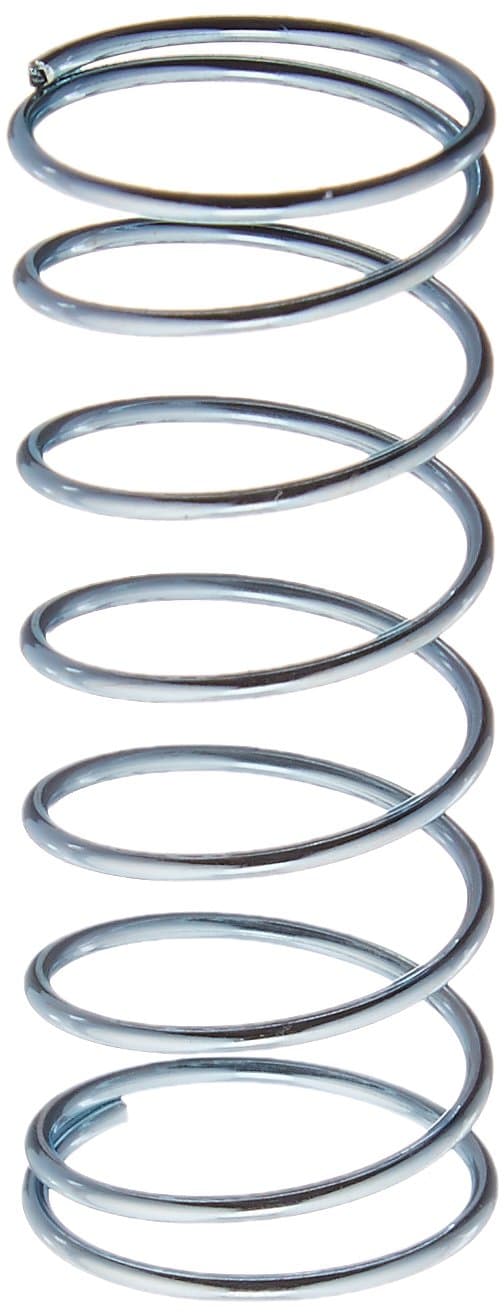 Prime-Line SP 9727 Compression Spring, Spring Steel Construction, Nickel-Plated Finish, 0.041 GA x 5/8 in. x 1-1/2 in. (2 Pack)
