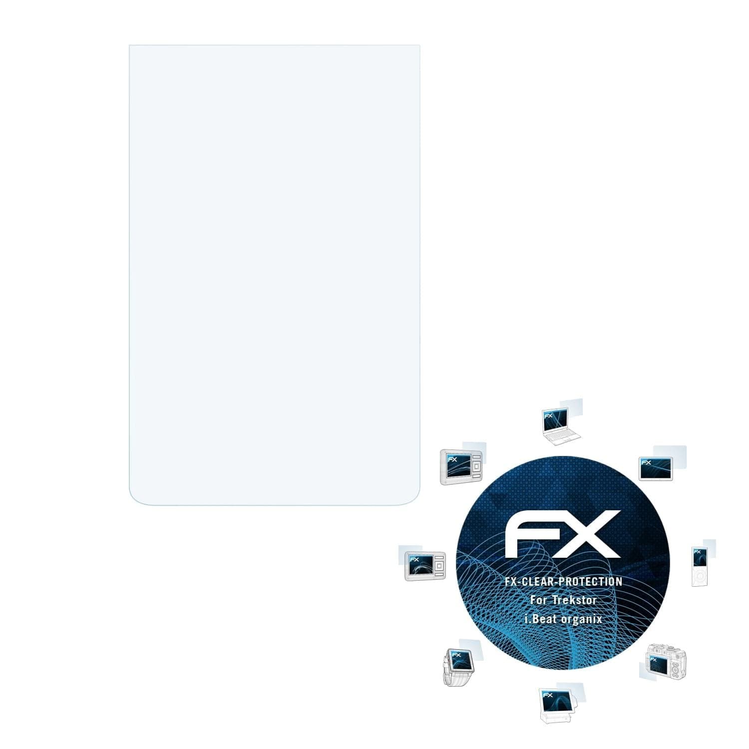 Screen Protection Film compatible with Trekstor i.Beat organix Screen Protector, ultra-clear FX Protective Film (3X)