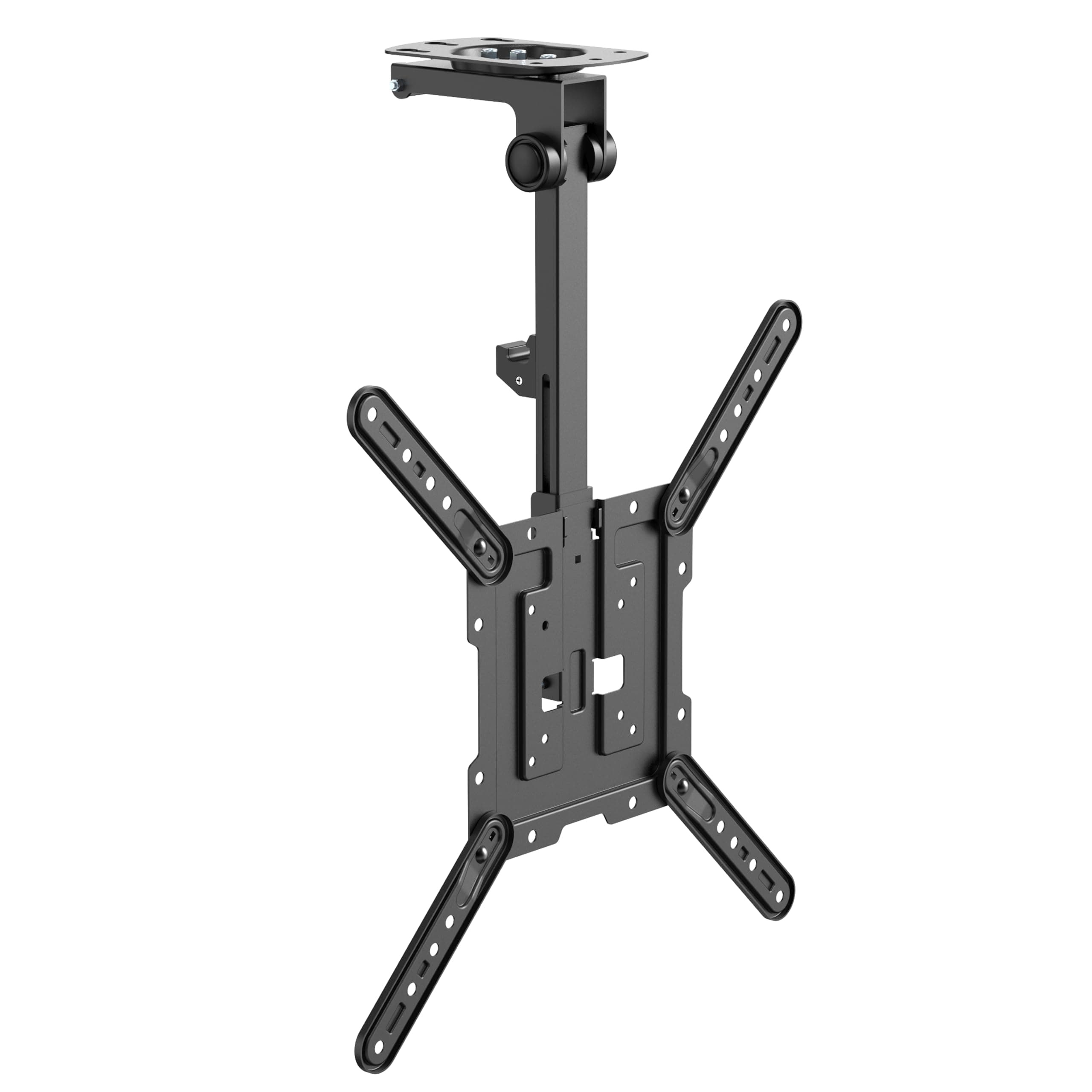 ALLSORTSOUTLET Ceiling TV Bracket Mount Under Cabinet Universal Hinged Tilt Swivel Bracket (Flip Down Folding Pitched Roof Monitor Holder) 22" 24" 28" 32" 37" 42" to 55" inch Televisions VESA Screen