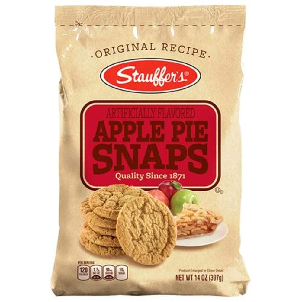 Stauffers Original Recipe Snaps Cookies, 14 oz Bag (Apple Pie)