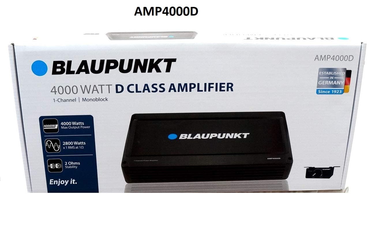 Blaupunkt AMP4000D AMP4000D 4,000-Watt-Max Monoblock Class D Amp with Bass Remote