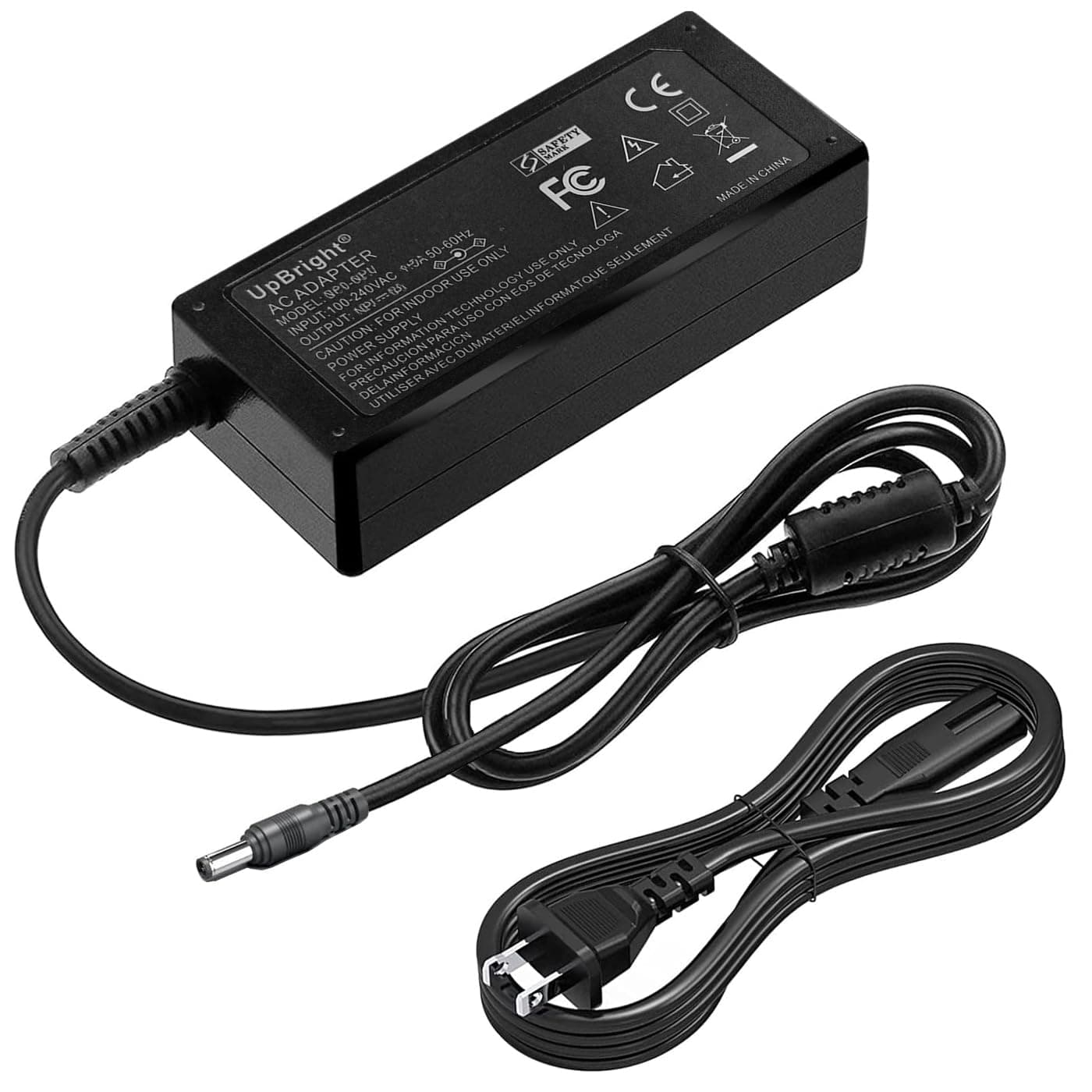 UpBright 19V AC/DC Adapter Compatible with ASUS VG24VQE VG24V Monitor TUF Gaming 23.6" 1080P Full HD 1500R Curved 165Hz 1ms AMD FreeSync HDMI Adaptive-Sync 19VDC 2.1A Power Supply Cord Cable Charger