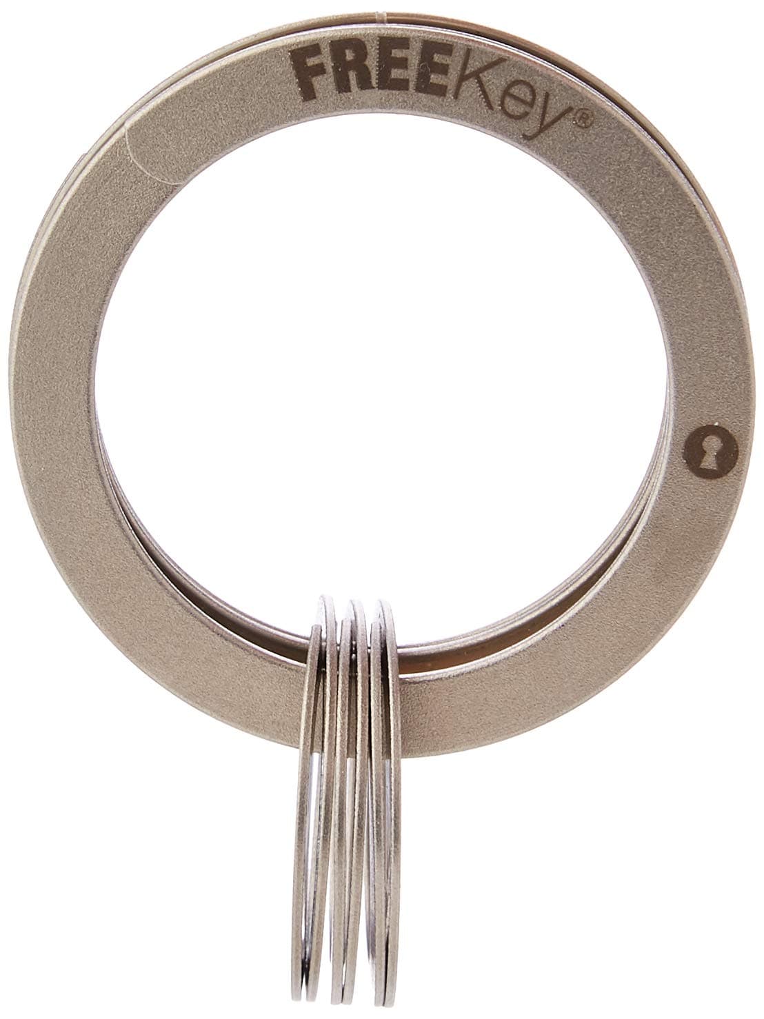 FREEkey Unisex Adult FREP01 Keyring, Metallic, Std