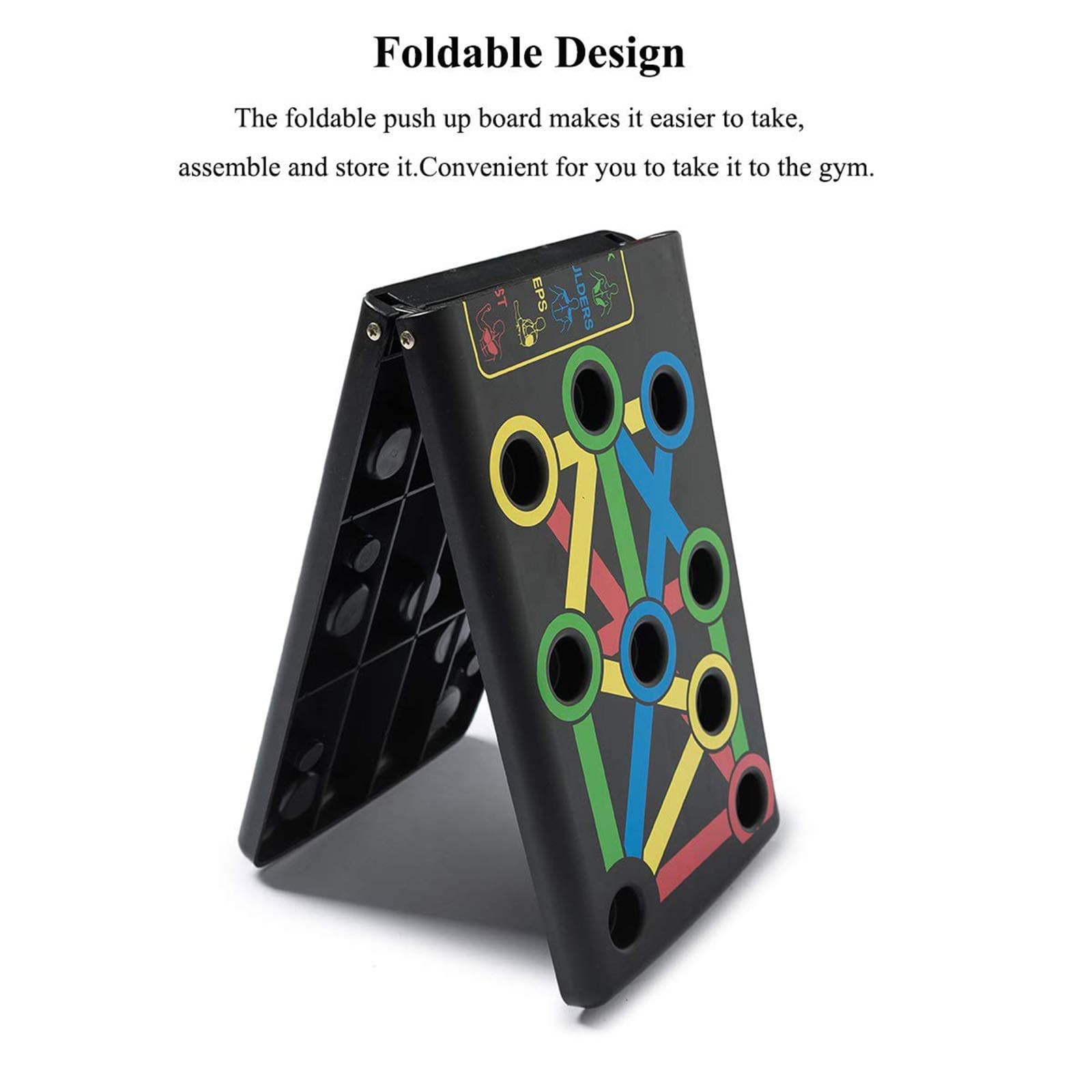 TXYJ Multifunction Foldable System Strength Training Press Up Rack, Portable Push-up Stands, Home Gym Fitness Equipment