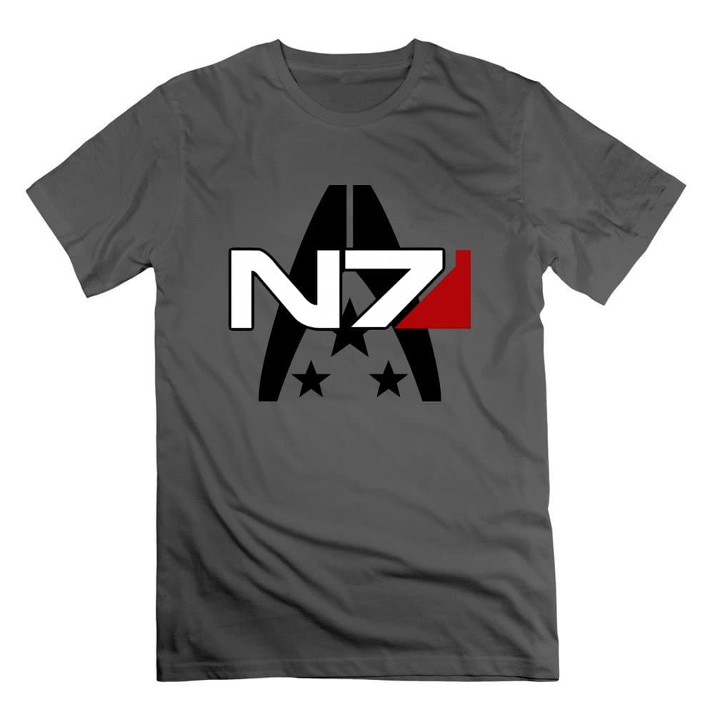 Mass Effect 3 N7 Krystalbrad T Shirt Custom-made Men Comfortablestylish Gray
