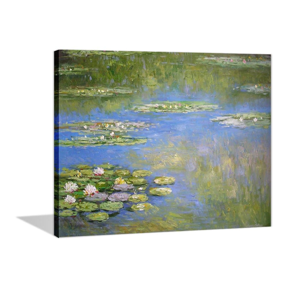 Paint by Numbers 16 x 20 inch Canvas Art Kit DIY Oil Painting for Kids/Students/Adults Beginner, Monet Water Lily
